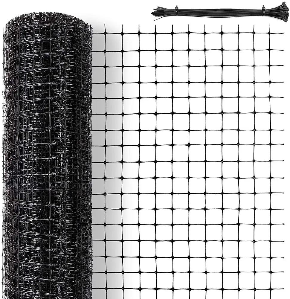 Heavy duty BOP Pp Plastic Stretch extruded Anti Bird Mole mesh Netting Chicken poultry Farm Fence Deer Nets for protection