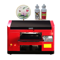 DOMSEM-Imprimante à jet d'encre A3 + Film UV, machine de sérigraphie à plat UV 3050 pour vêtements en carte acrylique