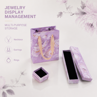 Coffret cadeau personnalisé de style chinois en 5 pièces, boîte en papier pour bijoux, boîte de rangement supérieure et inférieure, boîte rigide de luxe pour la Saint-Valentin