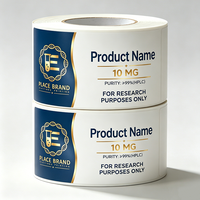 Etiquetas de Vinilo con Textura Metálica Personalizadas (Brillante/Mate/Oro Cepillado) para Frascos de 3/10/30 ml, Adhesivo Fuerte, Cajas Personalizadas a Juego