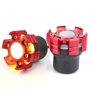 Universal Aluminum Alloy Motorcycles Falling Protector With LED light Front Fork Cups Explosion-proof Sliders Crash