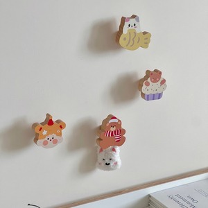 Cute Cartoon Beech Wood <b>Hooks</b> Self Adhesive Removable Door Hanger Storage <b>Hooks</b> For Kids Room Decor - Product Image 4