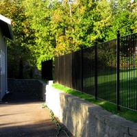 Clôture décorative en fer forgé pour villa, panneaux de clôture en fer décoratifs pour la cour avant de la propriété avec portails, sur mesure pour usage résidentiel