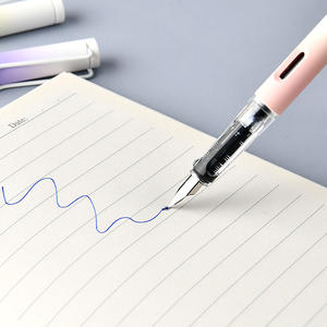 Customizable Logo Gradient Color Series Fountain <strong>Pens</strong> Free Design Renderings Including Black &amp; Blue Plastic Ink Cartridges - Product Image 2