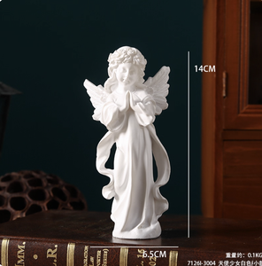 Statuetta d'<span class=keywords><strong>Angelo</strong></span> Artistica in Stile Europeo Vintage, Scultura Personalizzata in Resina Epossidica Stile Americano, Piccola Statuetta di <span class=keywords><strong>Angelo</strong></span> Femminile - Product Image 5
