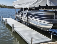Pontons de Lac en Aluminium, Kit de Cadres de Pontons en Aluminium, Passerelles pour Bateaux