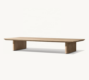 BALMAIN уличный набор мебели высокого класса, современный деревянный чайный столик, садовый патио, однотонный прямоугольный журнальный столик из тикового дерева - Product Image 1