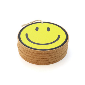 Sous-verre isolant anti-brûlure antidérapant motif visage souriant, set de table, dessous de plat, dessous de bol - Product Image 4