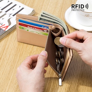 Custom Genuine Leather Short <b>Wallet</b> Men Crazy Horse <b>Rfid</b> <b>Blocking</b> Pure Leather Bifold <b>Wallet</b> for Man - Product Image 6