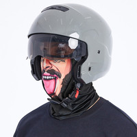 Balaclava thermique d'hiver avec personnage amusant, masque intégral 3D de dessin animé, impression personnalisée d'anime, polyester, sport, moto, ski, cosplay