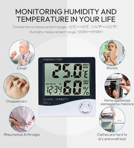 Маленький внутренний термометр, цифровой ЖК-датчик температуры, измеритель влажности, термометр, комнатный гигрометр