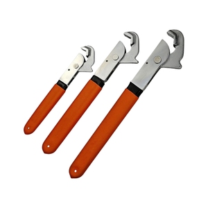 4inch 10inch Multifunctional Spring Self-locking Large Opening Adjustable Wrench TPR Handle Universal Household Opening <b>Spanner</b> - Product Image 5