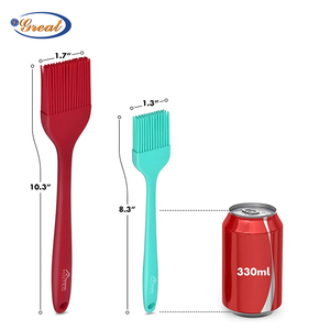 <b>Silicone</b> Oil Basting Brush Eco-Friendly Kitchen Tool for <b>Baking</b> & Pastry Cookie Mold 2024 New Design - Product Image 3