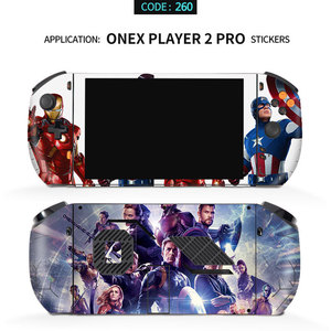 Pegatinas Onex Player 2 Pro, piel completa de Marvel Avengers Iron Man Captain America para protección del jugador de videojuegos - Product Image 1
