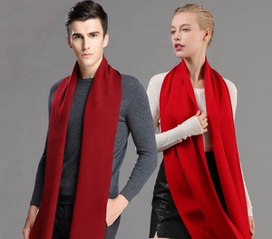 Bufandas de Pashmina Hijab Largas y Sólidas de <span class=keywords><strong>Jersey</strong></span> Premium Elástico de <span class=keywords><strong>Lana</strong></span> de Alta Calidad de Lujo para Hombres y Mujeres con Logotipo Bordado Personalizado - Product Image 1