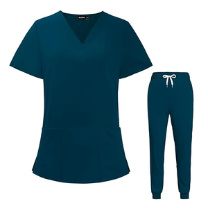 72% Polyester 21% Viscose 7% Spandex 200G Haut et pantalon de jogging pour uniforme d'infirmière Uniforme médical de qualité supérieure pour hôpital et médecin - Product Image 3