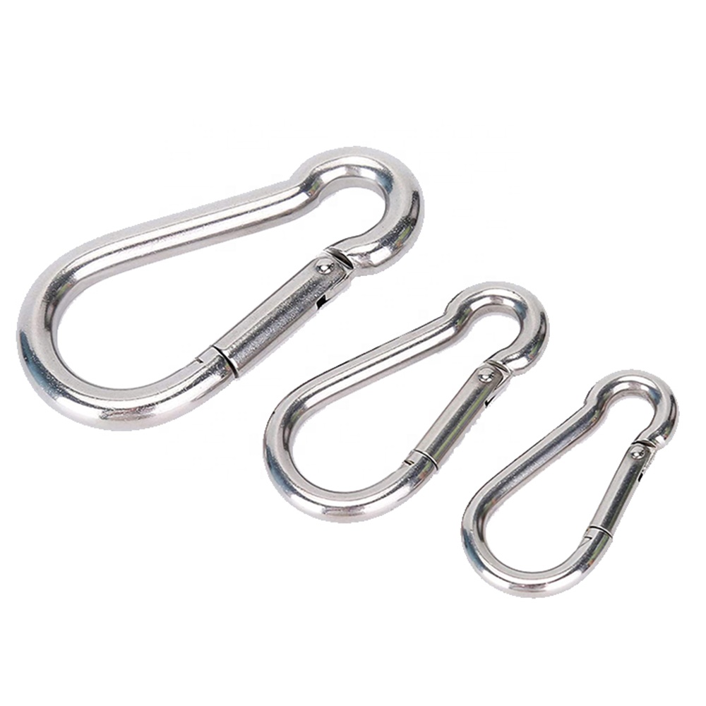 Moschettone Bullone Moschettone A Bullone Per Carichi Pesanti - 3 Pezzi, 100mm, Acciaio Inox, Doppia Estremità Ganci Sicurezza Per Guinzagli