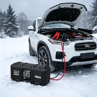Compresseur d'air portable pour voiture, moto et camion avec batterie au lithium, démarreur de secours 4000A, 36 PSI, batterie externe