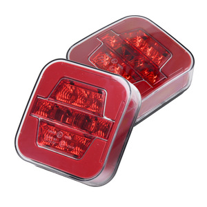 Feux arrière LED rouges 12V pour camions, remorques, véhicules de fret, modernisation, matériau PC - Product Image 1