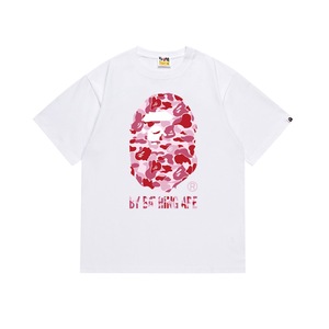 Nouveau <span class=keywords><strong>T</strong></span>-<span class=keywords><strong>shirt</strong></span> décontracté <span class=keywords><strong>streetwear</strong></span> pour homme Bapees Premium 2026, coupe classique, style hip-hop |   Tissu en coton tissé 100% 300g à imprimé camouflage requin Laser Ape - Product Image 4
