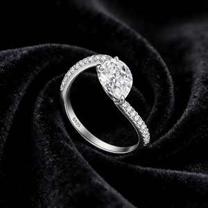 Joyería de Plata 925 para Mujer, Estilo Discreto, Chapado en Rodio, Plata 925 Original con Circonia para Compromiso, Boda o Regalos - Product Image 3