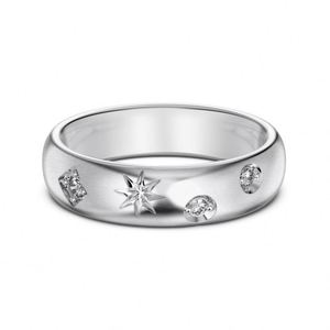 Dylam <b>Dainty</b> Fine Fashion Design Sterling Silver Rhodium 18K Gold Plated Brushed Frosted Surface 5A Zirconia Women Wear <b>Rings</b> - Product Image 1