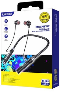 KSC-833 Black Bluetooth Neckband Headphones <b>Wireless</b> Sports Earphones With <b>Mic</b> For Running And Gym Use - Product Image 5