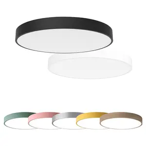 Plafonnier LED Suspendu Rond Carré Smart Pendentif Décoration Home Office Villa Lighting