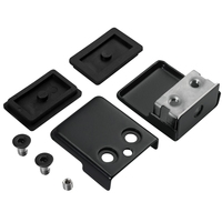 Ablinox carré en acier inoxydable pince à verre support de pince rampe en verre noir 6mm pinces à verre accessoires de garde-corps