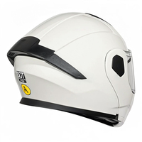 Casque de moto modulaire à visière rabattable, coque ABS haute résistance, léger, double visière anti-rayures, homologué DOT