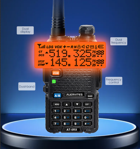 Alervites Flugfunk AT-5RX 3-5 km Triband-Zweiwege-Funkgerät AM 108–136 MHz Aktualisiertes 5RX Handfunkgerät Walkie Talkie - Product Image 4