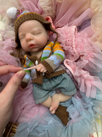 Poupée bébé en silicone de 10 pouces, poupées reborn réalistes, fille réaliste, peintes à la main, ensemble de vêtements pour bébé, biberons, jouet doux, éducatif