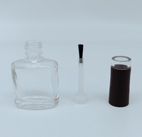 Flacons de vernis à ongles en verre gravé à l'acide, design unique de haute qualité, 10 ml / Taille personnalisée, couleur personnalisée, bouchon en verre et plastique