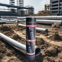 Industrie design SBS Modifizierte 3mm dicke Bitumen-Asphalt dach rolle 10m Länge Wasserdichte Polyester-PE-Membran