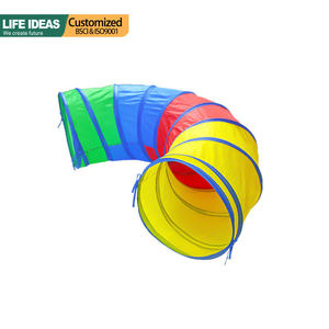 Hochwertiges Kinderspiel zeug Indoor Crawl Tube Sensorisches Spielzeug Sunshine Rainbow <span class=keywords><strong>Tunnel</strong></span> für Kinder - Product Image 2