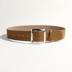 <span class=keywords><strong>Ceinture</strong></span> amincissante rétro style Maillard en <span class=keywords><strong>velours</strong></span> de peau de cerf PU pour <span class=keywords><strong>femme</strong></span>, avec boucle ardillon en alliage, 4,7 cm x 103 cm - Product Image 3