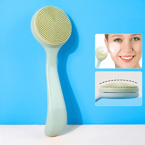 Brosse nettoyante visage en silicone professionnelle, étanche, avec support, pour le maquillage, personnalisable avec logo - Product Image 1