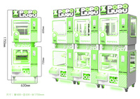 Xiangyi Machine de jeu d'arcade à œufs torsadés à monnayeur, jeu d'intérieur pour 2 joueurs, pour centre commercial, verre trempé, choix de qualité anglaise