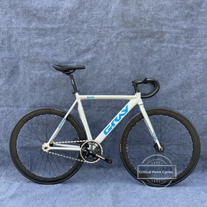 Grigio pioggia punto critico 26 "700c bicicletta a scatto fisso telaio in lega di alluminio 1 velocità capacità di carico 150kg - Product Image 1