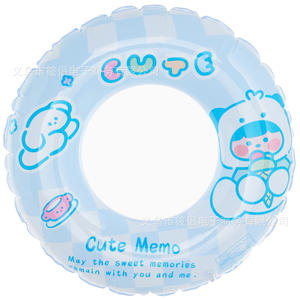 Lindo Anillo Inflable de Natación para Niños con Diseño de Dibujos Animados, para Uso en Piscinas y Parques Acuáticos, Forma Redonda, Anti-Vuelco, Flotador Axilar - Product Image 5