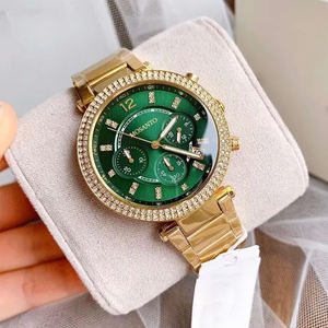 Top Brand originale M-K6262 signore di vetro minerale 316L acciaio inossidabile cinturino al quarzo moda e Business orologio da donna - Product Image 3