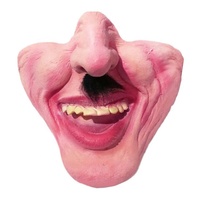 Demi-masque en latex personnalisé d'halloween, masques de spectacle drôle et effrayant, masques de mascarade pour hommes et femmes, vente en gros