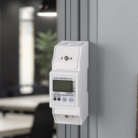 Nouveau compteur d'énergie électrique monophasé DIN-Rail 2P Modbus compteur d'énergie numérique LCD avec RS485 pour la maison ou le bureau