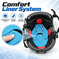 Casque de joueur de hockey sur glace personnalisé avec doublure de protection confortable