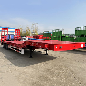 Semi-remorque à plateau surbaissé personnalisable avec échelle hydraulique pour le <span class=keywords><strong>transport</strong></span> transfrontalier - Product Image 3