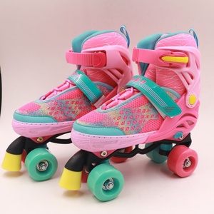 Yijiu ABEC-7 rắn OEM trẻ em giày trượt con lăn với đèn PVC đế ngoài 4 bánh Skate giày cho 3 tuổi trượt ván - Product Image 2