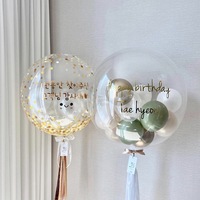 HSD Factory DIY Joyeux Anniversaire Fête Autocollant Auto-Adhésif pour LED Bobo Ballons pour Noël Halloween Pâques Festivals-Gratuit