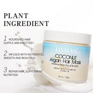 <span class=keywords><strong>Mascarilla</strong></span> Capilar <span class=keywords><strong>Profesional</strong></span> para el Cuidado del Cabello, <span class=keywords><strong>Hidratante</strong></span> y Reparadora, con Colágeno, Queratina, Aguacate, Coco y Aceite de Argán - Product Image 4