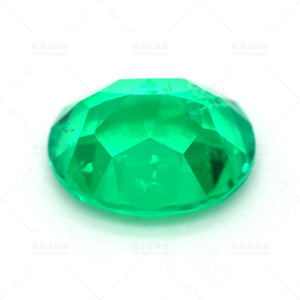 Colombian Emerald 8x10mm Oval Lab Created Green Gemstone For Jewelry Making - Product Image 2