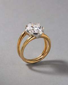 Bague en diamant de laboratoire taille Asscher de haute qualité pour femme en or jaune, or blanc, or rose, bijoux de mariage et de fiançailles - Product Image 5